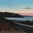 Featured - Portfolio Landscapes - Boardwalk by Night - Oil Paintings by Leah Shyra