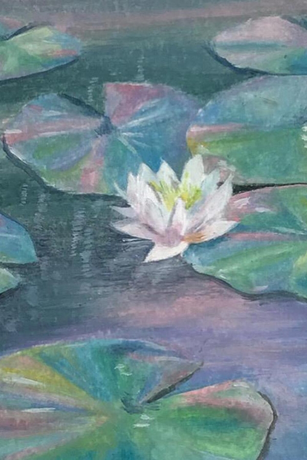 Portfolio Still Life - Lotus - Oil Painting by Leah