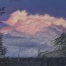 Featured - Portfolio Skyscapes - Over the Rooftop - Oil Paintings by Leah Shyra